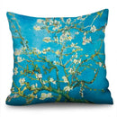 Axyaa Sunflower Starry Sky Oil Painting Polyester Cushion Cover Home Decor Pillowcase