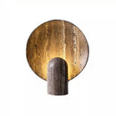 Axyaa Dark Travertine Rock LED Resin Table Lamp - Luxury Nordic Home Decor