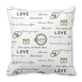 Heart Print Pillowcase for Home Decor by Axyaa - Love Cushion Cover