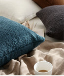 Axyaa Soft Plush Corduroy Throw Pillow Covers for Sofa Couch and Bedroom