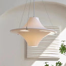 Axyaa Modern Cream Style Acrylic Flying Saucer Chandelier