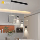 Axyaa Geometric Frame Pendant Light with Adjustable Spotlights