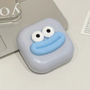 Axyaa Sausage Mouth Contact Lens Case: Cute & Portable Travel Container Box