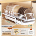 Axyaa Pull-out Dish Drainer Storage Rack for Kitchen Sink Cabinet - Organizer Holder