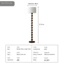 Axyaa Wooden Art LED Floor Lamp for Modern Minimalist Living Room, Bedroom, Study - High-End Decor Lighting