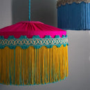 Axyaa Boho Tassel Pendant Light - French Vintage Style for Living Room, Bedroom, or Dining Room