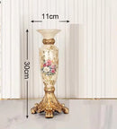 Axyaa Retro Resin Candle Holder for Nostalgic Decoration and Candlelight Dinners