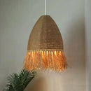 Axyaa Woven Grass Pendant Light for Retro Restaurant, Living Room & Loft