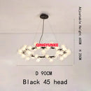 Axyaa Glass Ball LED Chandelier for Living Room Kitchen Island Decoration
