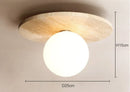 Axyaa Natural Stone LED Ceiling Light Chandelier for Aisle Corridor Bedroom
