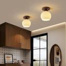 Axyaa Retro Glass LED Ceiling Chandelier for Living Room, Kitchen, Bedroom