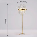 Axyaa Crystal LED Floor Lamp for Bedroom and Living Room Decoration