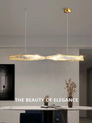 Axya Spiral Pendant Chandelier - Luxury LED Lighting for Dining Room