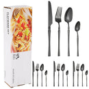 Axyaa 16-Piece Stainless Steel Tableware Set for Restaurants, Hotels, and Homes