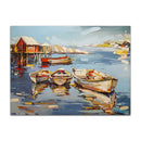 Axyaa Sailing Boat Abstract Sea Canvas Wall Art Print for Home Décor