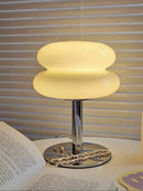 Axyaa Macaron Glass Table Lamp Trichromatic Dimming Bedroom Night Light