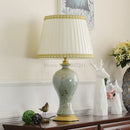 Axyaa Country Ceramic Table Lamp for Bedroom, Living Room Decor