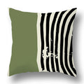 Axyaa Bohemian Style Green Texture Cushion Cover for Home and Car Decor