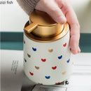 Axya Heart Ceramic Soap Dispenser Shower Gel Shampoo Lotion Hand Sanitizer Bottle