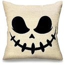 Axyaa Halloween Witch Bat Linen Cushion Cover 50*50 - Indoor Sofa Decor