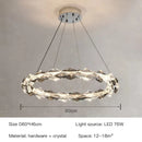 Axyaa Crystal Pendant Chandelier for Luxury Living Room Decor