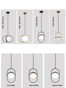 Axya Gold LED Pendant Lamps for Home Decor & Magic Eye Lighting