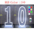 Axyaa Neon Double Digit Acrylic Digital Light for Birthday Party