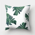Axyaa Tropical Plant Green Leaves Cactus Pillowcase Living Room Sofa Cushion Cover