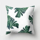Axyaa Tropical Plant Green Leaves Cactus Pillowcase Living Room Sofa Cushion Cover