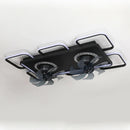 Nordic Ceiling Fan with LED Light Remote Control for Smart Living Room by Axyaa