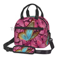 Axyaa Colorful Butterflies Insulated Lunch Bag with Shoulder Strap