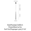 Axyaa LED Minimalist Pendant Lamp Black/White for Bedroom Living Room Coffee Shop