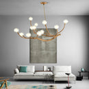 Axyaa Tree Branch LED Chandelier - Modern Minimalist Lighting for Various Spaces