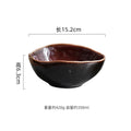 Axyaa Flame-Killed Ceramic Soup Pasta Salad Serving Bowls Set