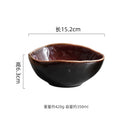 Axyaa Flame-Killed Ceramic Soup Pasta Salad Serving Bowls Set