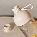 Axyaa Portable Transparent Plastic Bottle with Lid for Cold Drinks & Coffee