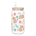 Axyaa Cherry Bow Plastic Cup with Straw Lid: Reusable, 16oz Cute Holiday Drinkware