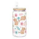 Axyaa Cherry Bow Plastic Cup with Straw Lid: Reusable, 16oz Cute Holiday Drinkware