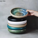 Axyaa Japanese Style Soup Salad Sashimi Plate Set Kitchen Tableware Pottery