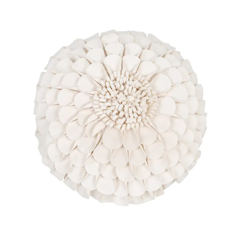 Axyaa 3D Sunflower Velvet Cushion Cover: Handmade Small Daisy Flower Throw Pillow