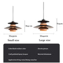 Axyaa UFO Gradient Pendant Light Fixture Mid Century Modern Chandelier