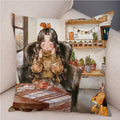 Axyaa Fairy Tale World Pillowcase: Cartoon Pattern Decor for Living Room or Children's Room