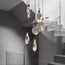Modern LED Crystal Chandelier by Axyaa for Home Decor & Ambiance