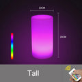 Axyaa RGB LED Cylinder Lamp - Rechargeable Colorful Desk Light