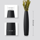 Tall Black Resin Vase 23.6 inch for Living Room Decor by Axyaa