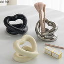 Axya Love Hollow Frame Ceramic Storage Rack - Geometric Bathroom Accessory