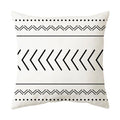 Axyaa Geometric Stripe Pillowcase with English Letter Design