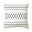 Axyaa Geometric Stripe Pillowcase with English Letter Design