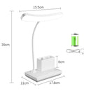 Axyaa LED Table Lamp: 3 Colors Eye Protection, College Student Reading Light