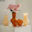 Axyaa Glass Vase Flower Arrangement Hydroponic Vase Artistic Flowers Decor Vase